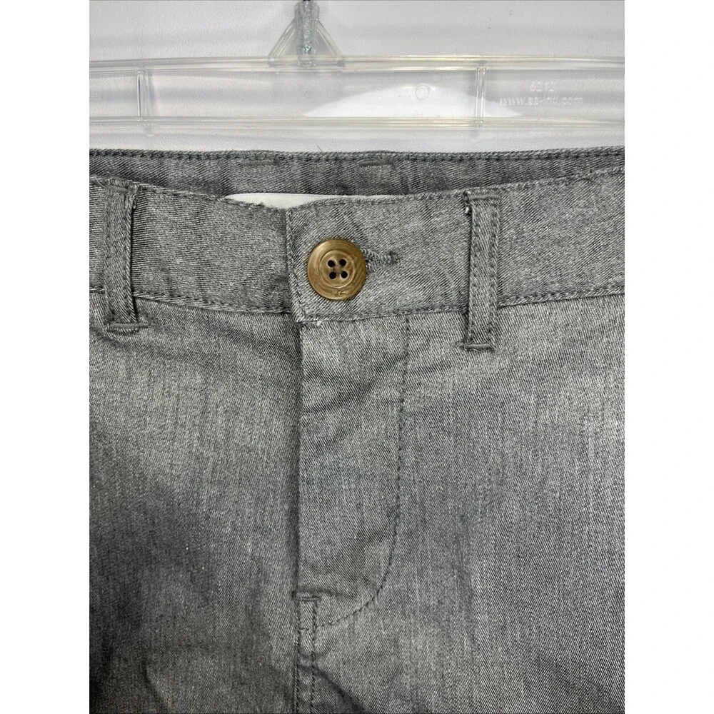 NEW Quicksilver gray shorts Everyday Union Stretch boys Size 8 Button + Zipper